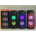 KMS-6682 Speaker Outdoor Portable Trolley Speaker DJ Speaker System Subwoofer Sound Box With LED Light